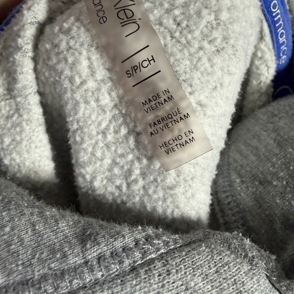 Calvin Klein Light Gray Logo Hoodie size small - Picture 7 of 7